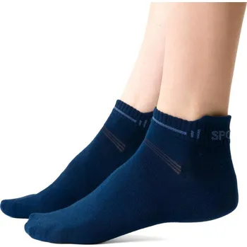 Dámské ponožky Tmavě modré dámské kotníkové ponožky Art. 050 DF125, NAVY BLUE Velikost: 38/40
