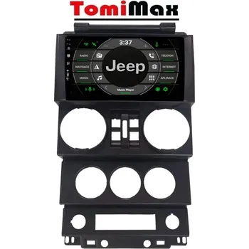 Auto Hi-Fi TomiMax Jeep Wrangler Rubicoon Android 14 autorádio s WIFI, GPS, USB, BT HW výbava: 4 Core 2GB+32GB LOW - Model auta: Jeep Wrangler Rubicoon, Velikost obrazovky: Dotyková obrazovka: 9"