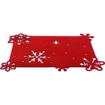 PROSTÍRÁNÍ VÁNOČNÍ OBDÉLNÍK,45X35CM,PLSTĚNÉ ČERVEN