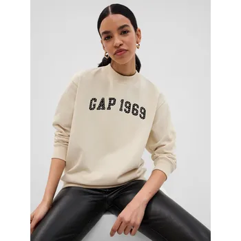 Dámská mikina GAP FL LOGO BOYFRIEND CREW Dámská mikina US M 566543-02