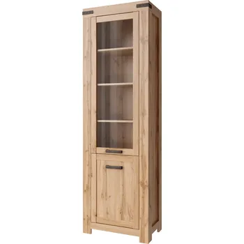 Obývací pokoj Tempo Kondela Vitrína 1D1W, dub wotan, MORATIZ