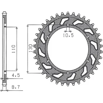 Řetězová sada pro motocykl SUNSTAR rozeta 241 43 YAMAHA R1 98-03 (JTR479.43) (řetěz 530) (24143JT) (SUNSTAR rozeta 241 43 YAMAHA R1 98-03 (JTR479.43) (řetěz 530) (24143JT))
