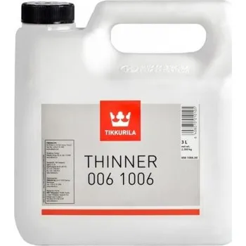 Ředidlo Tikkurila THINNER 1006 3L ředidlo do alkydových nátěrových hmot průmyslových