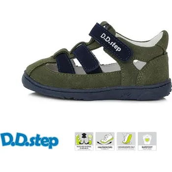 Chlapecké tenisky D.D. Step BAREFOOT D.D.STEP dětské letní sandály G077-360C Khaki Velikost: 31