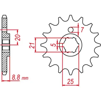 Řetězová sada pro motocykl GROSSKOPF řetězové kolo přední 725 13 HUSQVARNA CR/WR 250 90-00, CR/WR 360 92-00, CAGIVA WMX 250 88-92 (JTF507.13) (-1) (bez otvoru) (GROSSKOPF řetězové kolo přední 725 13 HUSQVARNA CR/WR 250 90-00, CR/WR 360 92-00, CAGIVA WMX 250 88-92 (JTF507.13) (-1))