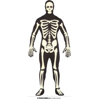 Karnevalový kostým Guirca Fiestas Španělsko Fluoreskující kostlivec - kostým varianta: velikost L - 52/54