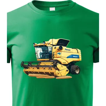 Chlapecké tričko Dětské triko Kombajn, Barva Zelená, Velikost 110 cm/4 roky, Canvas Dětské tričko Bezvatriko.cz 1825
