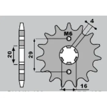 Řetězová sada pro motocykl JR řetězové kolo přední 425 15 (42515JT) SUZUKI TS 125R/X 90-96, GSXR 125 17-18, RG 80 86-87, GSX 125S 17-18 (JTF425.15,JTF1425.15) (JR řetězové kolo přední 425 15 (42515JT) SUZUKI TS 125R/X 90-96, GSXR 125 17-18, RG 80 86-87, GSX 125S 17-18)