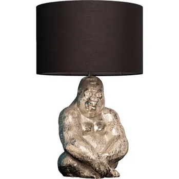 Lampička Stolní lampa WILDLIFE GORILA 60 CM stříbrná