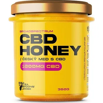 Sladidlo CZECHCBD CBD med, 1000 mg CBD, 350 g