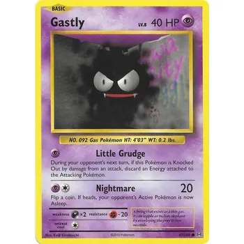 Karetní hra Gastly 047/108 - Evolutions Typ karty: Non-Holo