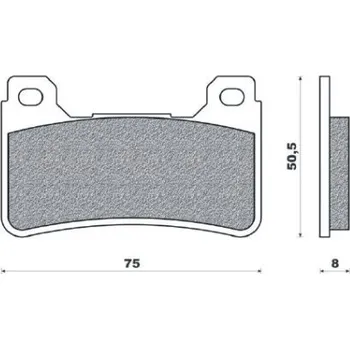Brzdová destička BRENTA brzdové destičky KH390 sintrované barva zlatá HONDA (FT 4116) (BRENTA brzdové destičky KH390 sintrované barva zlatá HONDA (FT 4116))