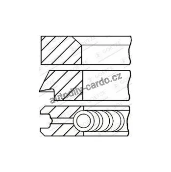 Blok motoru Sada pístních kroužků GOETZE 08-178900-10
