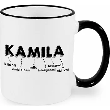Hrnek - Kamila Barva: Černá