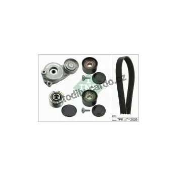 Rozvod motoru Sada žebrovaných klínových řemenů INA (IN 529017010)