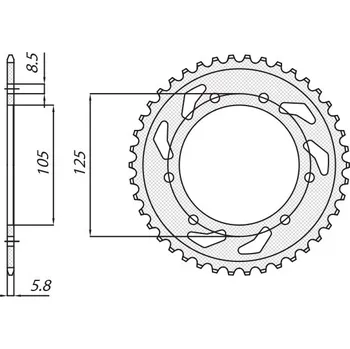 Řetězová sada pro motocykl SUNSTAR rozeta 4402 53 DERBI SENDA 50R/SM, APRILIA RX 50, MBK 50 (JTR1131.53) (řetěz 420) (440253JT) (SUNSTAR rozeta 4402 53 DERBI SENDA 50R/SM, APRILIA RX 50, MBK 50 (JTR1131.53) (řetěz 420) (440253JT))