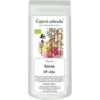 Čaj Čajová zahrada Korea OP Jeju - zelený čaj Varianta: zelený čaj 70g