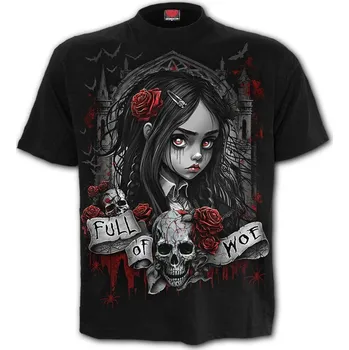 Pánské tričko Gothic tričko Spiral FULL OF WOE XXXXL Velikost: 4XL