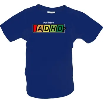 Tričko s potiskem Poháněno ADHD dětské