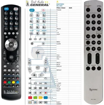 Dálkový ovladač General ESOTERIC RC-1301 - náhradní dálkový ovladač