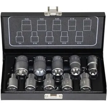 Gola sada PROTECO gola sada hlavic 1/2" TRX nástrčné 10 dílů