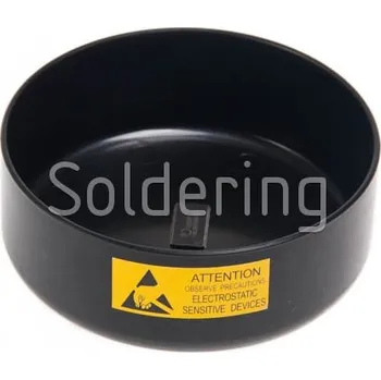 Dílenský regál ESD zásobník StaticTec, 120x45mm, černý - 101006915