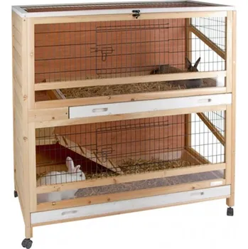králíkárna Klec pro králíky a hlodavce KERBL INDOOR DELUXE - dvoupatrová
