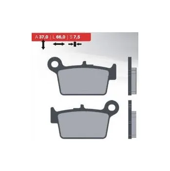 Brzdová destička BRENTA brzdové destičky KH367 sintrované barva zlatá (FT 4101) (BRENTA brzdové destičky KH367 sintrované barva zlatá (FT 4101))