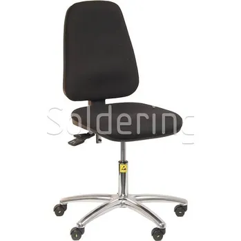 ESD židle Professional StaticTec, kolečka, černá - 101006865