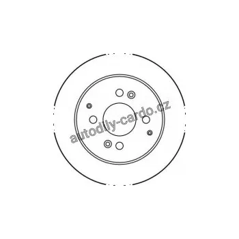 Brzdový kotouč Brzdový kotouč TRW DF2669 - HONDA ACCORD