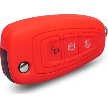 Ochranné silikonové pouzdro na klíč pro Ford s vystřelovacím klíčem, barva červená
