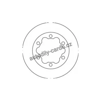 Brzdový kotouč Brzdový kotouč TRW DF4089 - MERCEDES SPRINTER