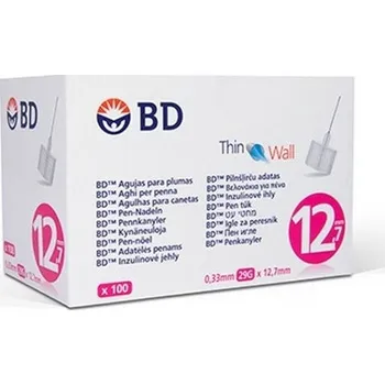 Injekční jehla BD INZULÍNOVÉ JEHLY K JEDNORÁZOVÉMU POUŽITÍ BD JEHLIČKY K INZULÍNOVÝM PERŮM 12,7MM, 29G - TENK