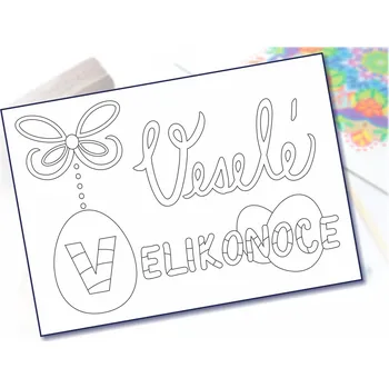 Radost v písku Šablona na pískování veselé velikonoce Varianta: A5 (148 x 210 mm)