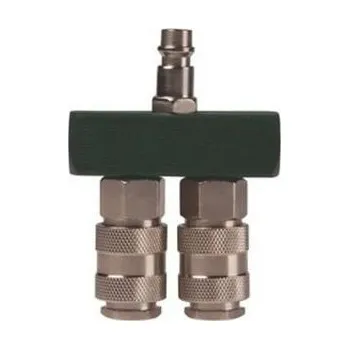 Příslušenství ke kompresoru PROTECO rozdělovač vzduchu s rychlospojkami, 2 ventily