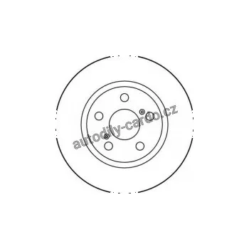 Brzdový kotouč Brzdový kotouč TRW DF2684 - TOYOTA CARINA