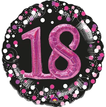 Balónek Balónek růžové číslo 18