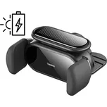 Držák do auta BASEUS - solární elektronické uchycení - na palubní desku - černý