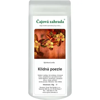 Horký nápoj Čajová zahrada Klidná poezie - bylinná směs