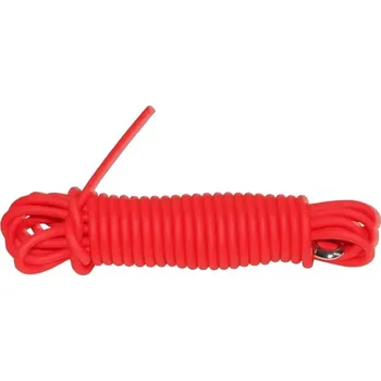 Vodítko pro psa Kulatá barvářská šňůra - 6 mm (BIOTHANE), 8 metrů, reflexní oranžová