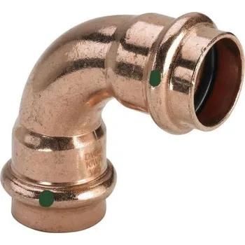 Fitinka VIEGA PROFIPRESS 2416 oblouk 90°, 22mm, lisovací, voda, měď