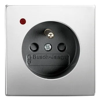 Stavebniny ABB 5599B-A02357866 Zásuvka 1násobná s ochraným kolíkem,s ochranou před přepětím