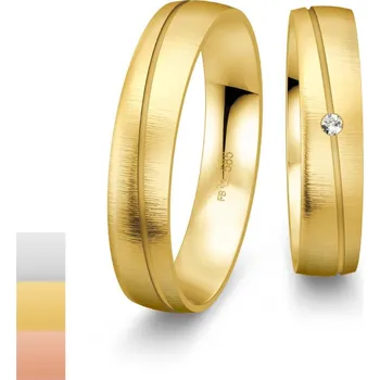 Prsten Snubní prsteny SmartLine ze žlutého zlata s diamantem nebo zirkonem 4807010-4807009