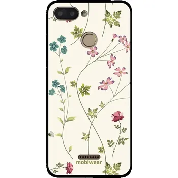 Pouzdro na mobilní telefon Lesklý kryt Mobiwear Glossy - Xiaomi Redmi 6 - G035G - Tenké rostlinky s květy (Prémiové lesklé pouzdro, obal, kryt Mobiwear Glossy na mobil Xiaomi Redmi 6 - G035G - Tenké rostlinky s květy, materiál Plast + TPU silikon - krytí po všech stranách,)