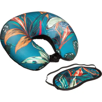 Cestovní polštářek 5five Simply Smart Sada: cestovní polštářek s maskou na oči na spaní