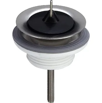 Instalatérský materiál Univerzální ventil umyvadlový, 1 1/4, se zátkou, nerez, Viega 111847