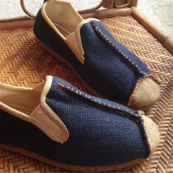 Dámské sandále Pánské espadrilky s kontrastní špičkou MaFen Velikost: 40, Barva - varianta: bl