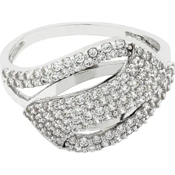 Prsten Prsten z bílého zlata se zirkony 991159.297755