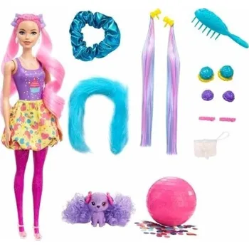 Panenka Barbie COLOR REVEAL Glitter! Vlasová stylizace růžová, Mattel HBG39