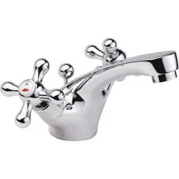 Vodovodní baterie Raf RK1107 (umyvadlová, stojánková, kohoutková baterie RIO II, chrom)